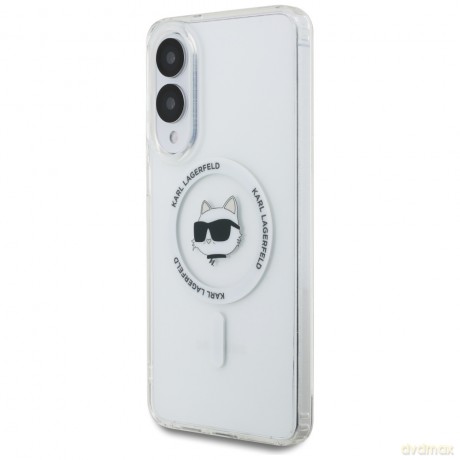 Karl Lagerfeld nakładka do Samsung Galaxy S25 Edge HC MAGSAFE IML METAL CHOUPETTE HEAD biała