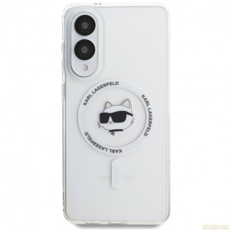 Karl Lagerfeld nakładka do Samsung Galaxy S25 Edge HC MAGSAFE IML METAL CHOUPETTE HEAD biała