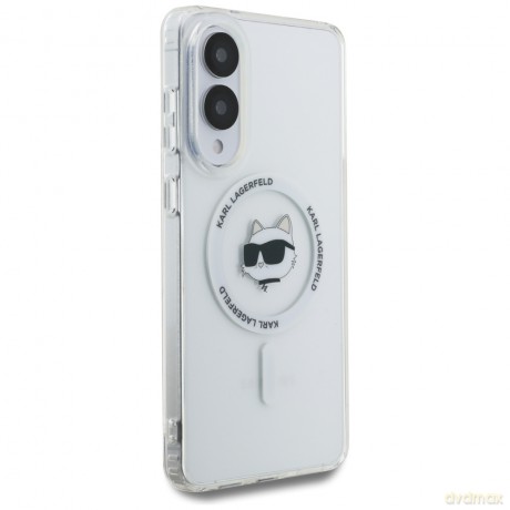 Karl Lagerfeld nakładka do Samsung Galaxy S25 Edge HC MAGSAFE IML METAL CHOUPETTE HEAD biała