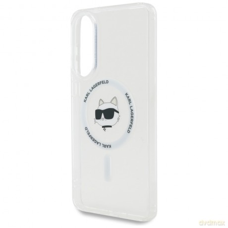 Karl Lagerfeld nakładka do Samsung Galaxy S25 Edge HC MAGSAFE IML METAL CHOUPETTE HEAD biała