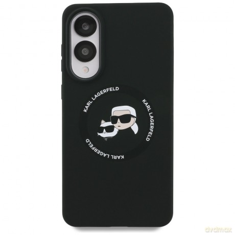 Karl Lagerfeld nakładka do Samsung Galaxy S25 Edge MAGNETIC SILICONE DOUBLE HEADS czarna