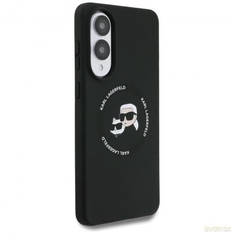 Karl Lagerfeld nakładka do Samsung Galaxy S25 Edge MAGNETIC SILICONE DOUBLE HEADS czarna