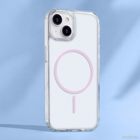Nakładka Anti Shock Thin Mag do iPhone 16e różowa
