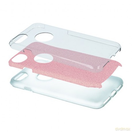 Nakładka Glitter 3w1 do Samsung Galaxy A26 różowa