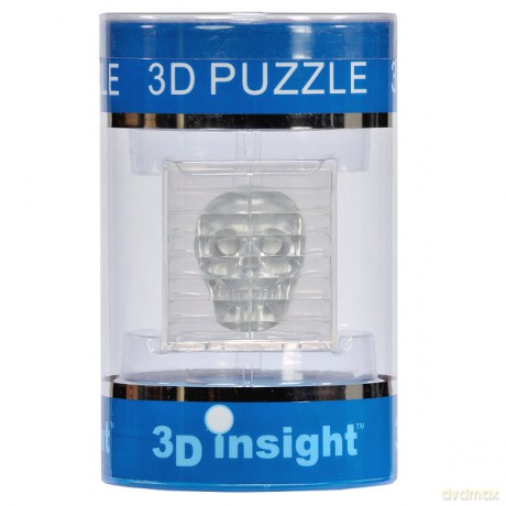 Art And Play Czaszka Srebrna Puzzle 3d [PUZZLE]