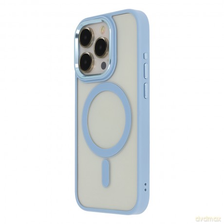 Nakładka Satin Elegant Mag do iPhone 12 / 12 Pro 6,1" niebieska