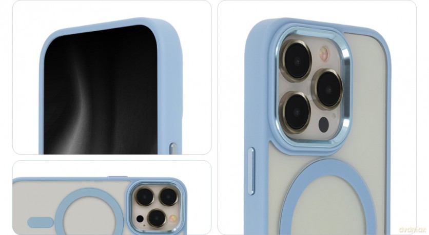 Nakładka Satin Elegant Mag do iPhone 12 / 12 Pro 6,1" niebieska
