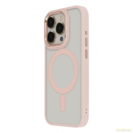 Nakładka Satin Elegant Mag do iPhone 12 / 12 Pro 6,1" różowa