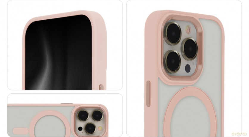 Nakładka Satin Elegant Mag do iPhone 12 / 12 Pro 6,1" różowa