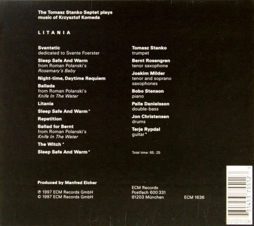 Tomasz Stańko: Litania [CD]