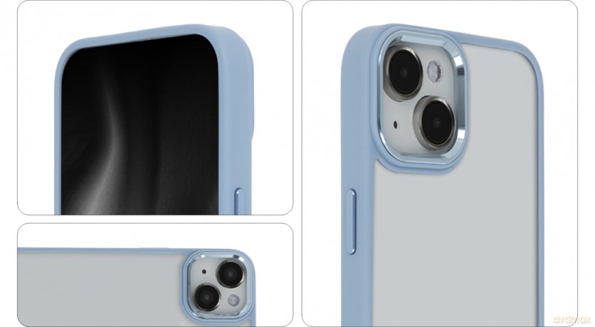 Nakładka Satin Elegant Matt do iPhone 12 / 12 Pro 6,1" niebieska