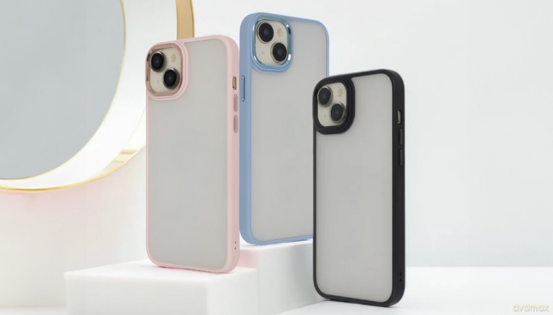Nakładka Satin Elegant Matt do iPhone 12 / 12 Pro 6,1" niebieska