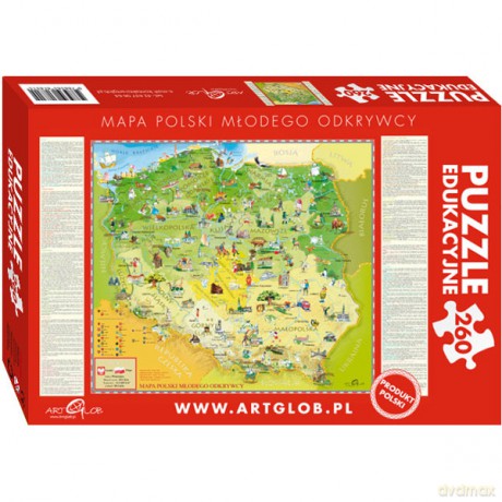 Artglob 260 El. Polska Puzzle Dla Dzieci [PUZZLE]