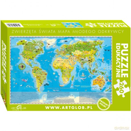 Artglob 260 El.Świat Zwierząt Puzzle [PUZZLE]