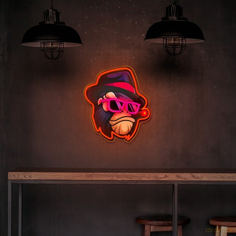 Neon ART LED GANGSTA MAŁPA multikolor FLA03 Forever Light