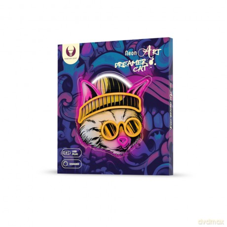 Neon ART LED KOT MARZYCIEL multikolor FLA04 Forever Light