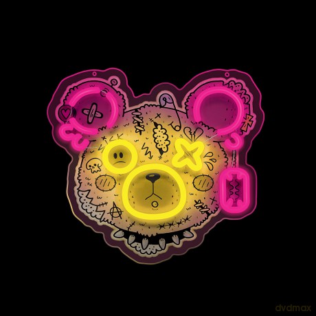Neon ART LED PUNK MIŚ róż-żółty FLA01 Forever Light
