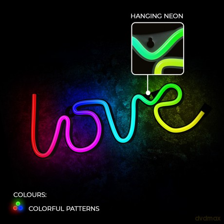 Neon LED RGB LOVE FLRN01 + pilot Forever Light