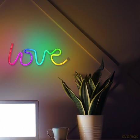 Neon LED RGB LOVE FLRN01 + pilot Forever Light