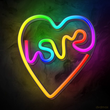 Neon LED RGB LOVE W SERCU FLRN02 + pilot Forever Light