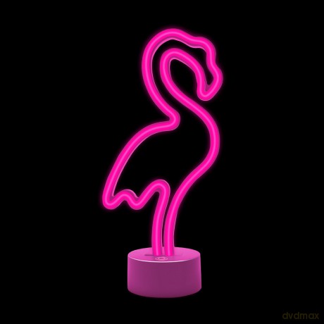 Neon na podstawce LED FLAMING różowy USB-C FSC-11 Forever Light