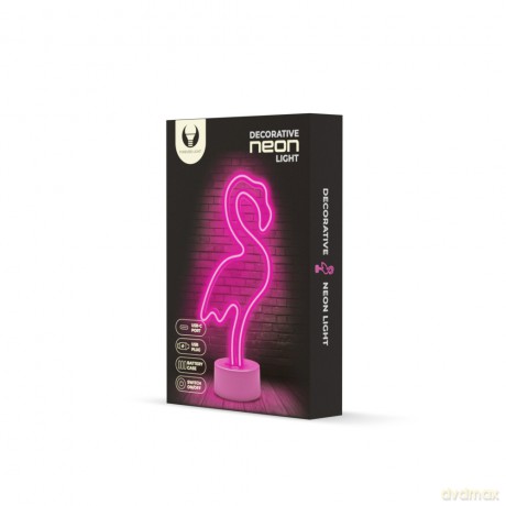 Neon na podstawce LED FLAMING różowy USB-C FSC-11 Forever Light