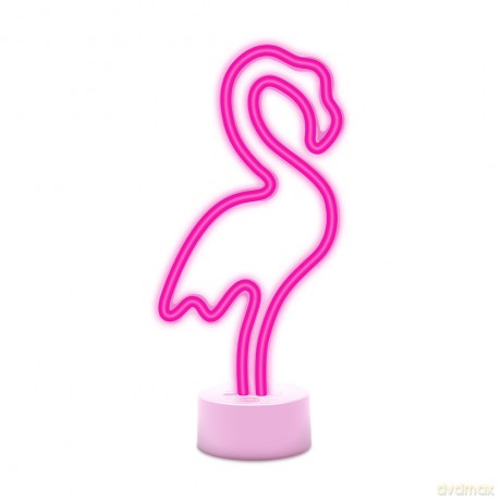 Neon na podstawce LED FLAMING różowy USB-C FSC-11 Forever Light