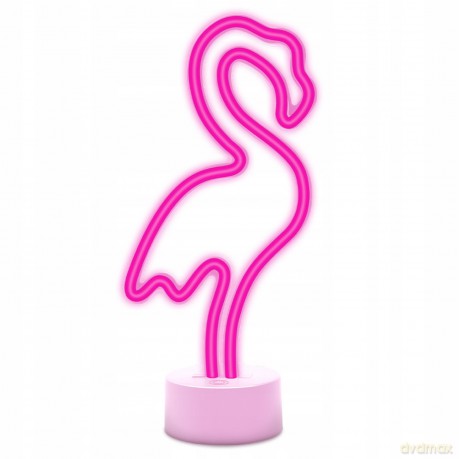 Neon na podstawce LED FLAMING różowy USB-C FSC-11 Forever Light