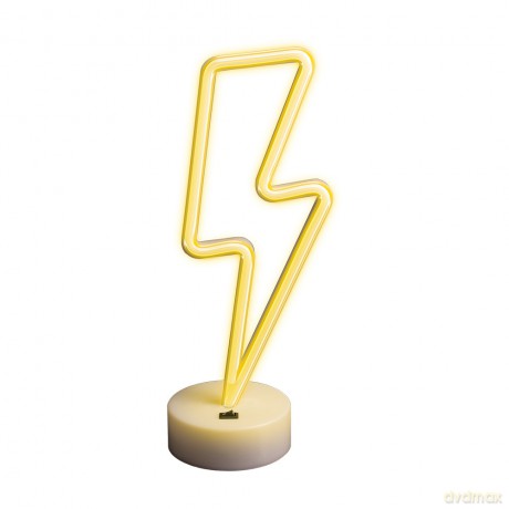 Neon na podstawce LED PIORUN biały FSNE03 Forever Light