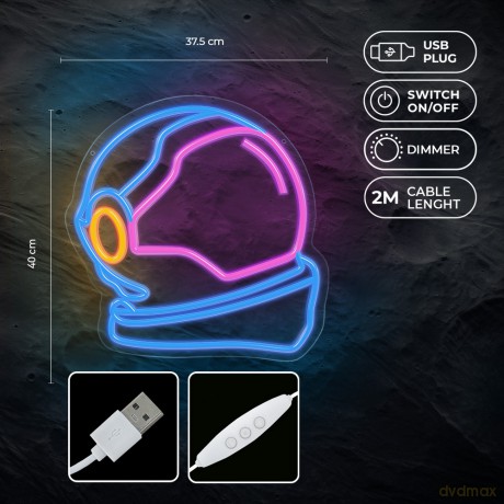 Neon PLEXI LED ASTRONAUTA multikolor FPNE22 Forever Light