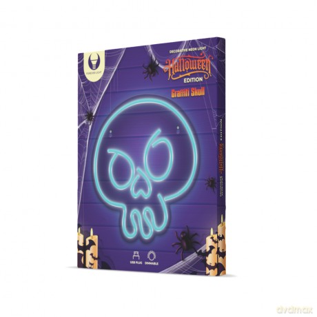 Neon PLEXI LED CZASZKA GRAFFITI turkus FPNE15 Forever Light