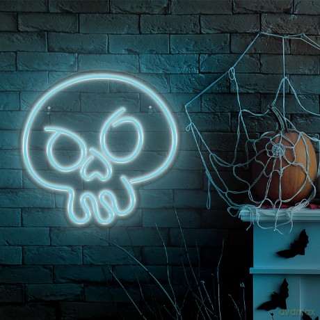 Neon PLEXI LED CZASZKA GRAFFITI turkus FPNE15 Forever Light