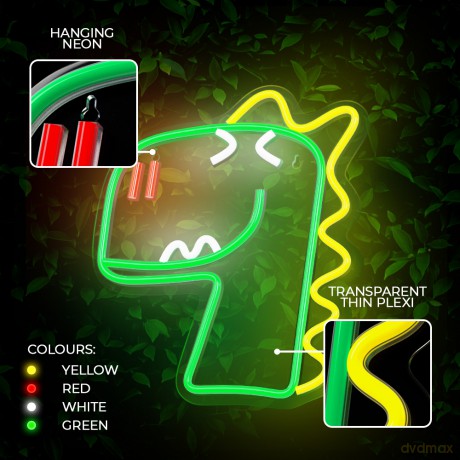 Neon PLEXI LED JURASSIC DINO zielony FLNJ02 Forever Light
