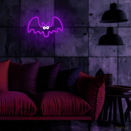Neon PLEXI LED LATAJĄCY NIETOPERZ fiolet FPNE11 Forever Light