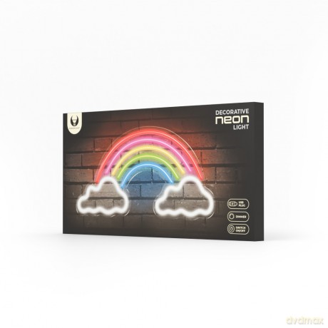 Neon PLEXI LED TĘCZA W CHMURACH multikolor FPNE32 Forever Light