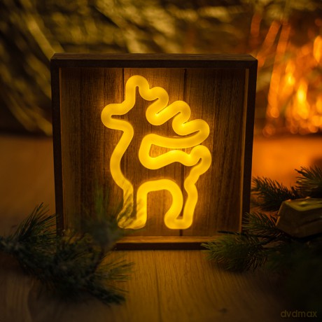 Neon Wood Frame LED RENIFER biały ciepły FLNW01 Forever Light