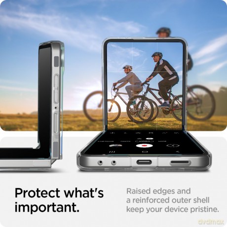 Spigen nakładka AirSkin do Samsung Galaxy Z Flip 7 przezroczysta biała