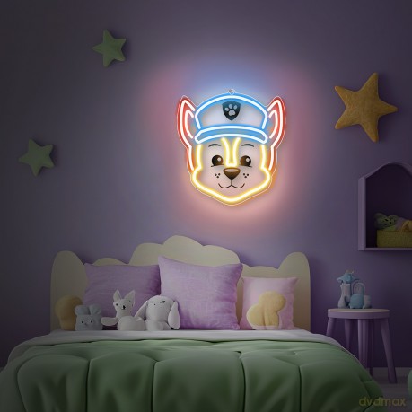 Wiszący neon LED na plexi Psi Patrol - Chase OW-130346