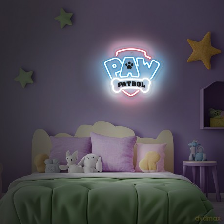 Wiszący neon LED na plexi Psi Patrol - Logo OW-130146