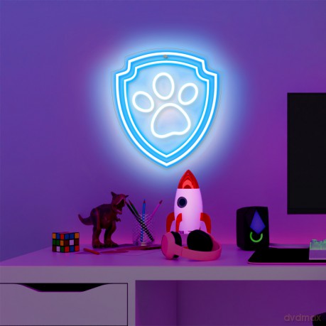 Wiszący neon LED na plexi Psi Patrol - Łapa OW-130246