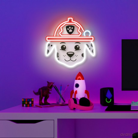 Wiszący neon LED na plexi Psi Patrol - Marshall OW-130646