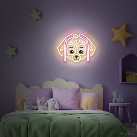 Wiszący neon LED na plexi Psi Patrol - Skye OW-130546