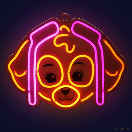 Wiszący neon LED na plexi Psi Patrol - Skye OW-130546