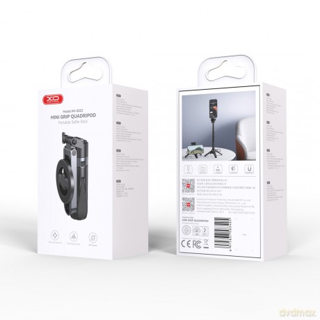 XO selfie stick Bluetooth tripod SS22 czarny magnetyczny