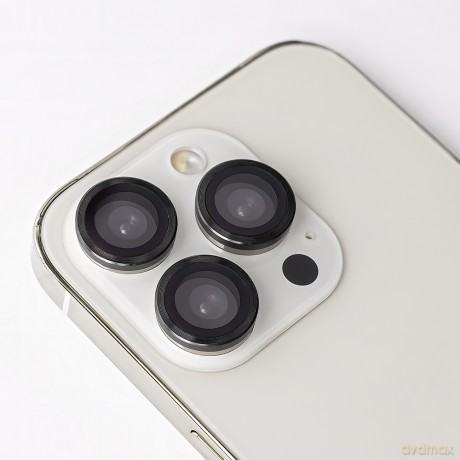 Zestaw szkieł na aparat do Samsung Galaxy S25 Plus czarna ramka (3 sztuki)