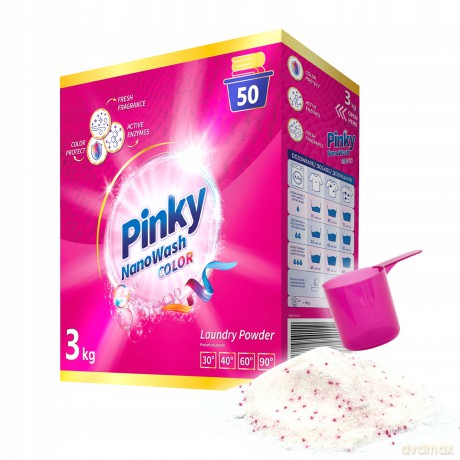 PINKY NanoWash Color - Proszek do prania koloru (50 prań) 3kg