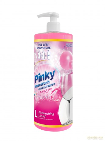 Pinky NanoWash Koncentrat do mycia naczyń Bubble Gum 1l