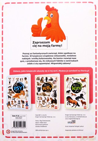 20 fantastycznych zwierząt z farmy - Olga Śmietanowska [KSIĄŻKA]