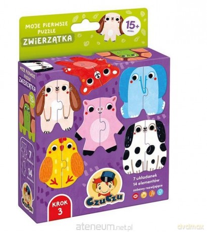 CzuCzu Moje pierwsze puzzle Zwierzątka 15m+ [PUZZLE]