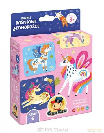 CzuCzu Puzzle Baśniowe Jednorożce 3+ [PUZZLE]